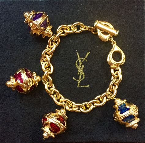 saint laurent ysl pendant bracelet|YSL Saint Laurent.